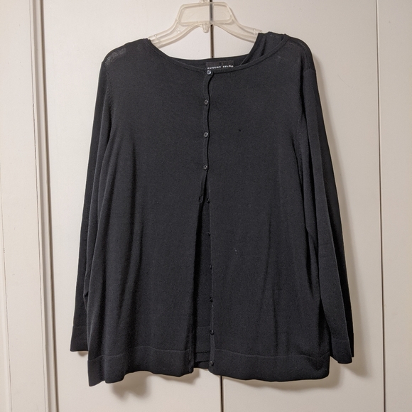 August Silk Plus Size Black Sweater Set - Picture 3 of 15